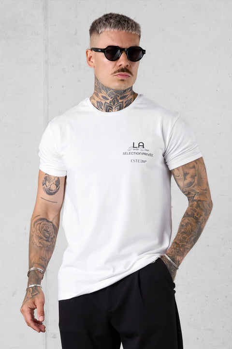 WHITE SÉLECTION PRIVÉE LOGO TEE