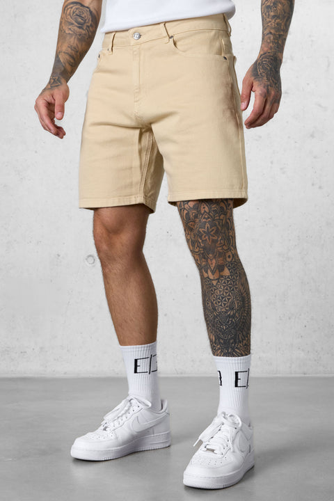 WASHED STONE BASIC JEANSSHORTS