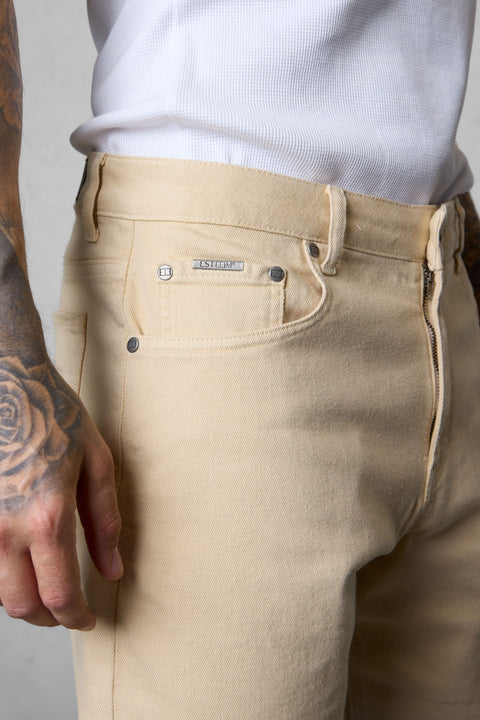 WASHED STONE BASIC JEANSSHORTS