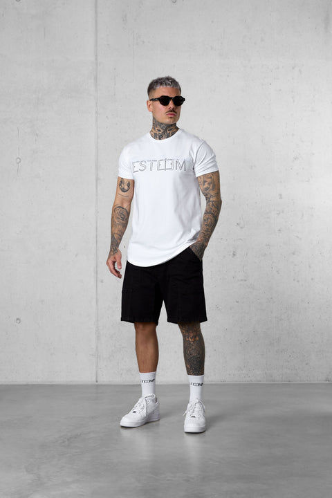 WHITE CHASING COASTLINES TEE