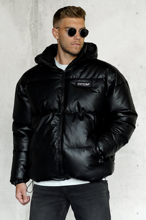 BLACK OVERSIZED PUFFER JACKET